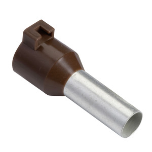 Embout E moyen 10mm² brun NF