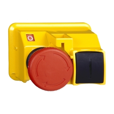 tête bouton poussoir diam 40 mm tourner pour déverrouiller diam 22 rouge