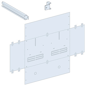 Prisma - P - Platine pour 2 compteurs triphasés, 6 modules, Système P