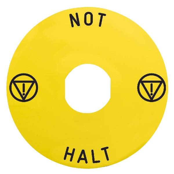 ETIQUETTE NOT HALT ZBZ160