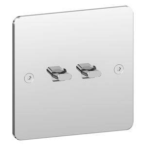 DOUBLE POUSSOIR CHROME