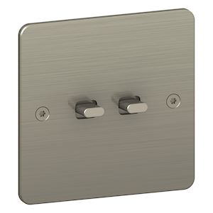 DOUBLE POUSSOIR NICKEL