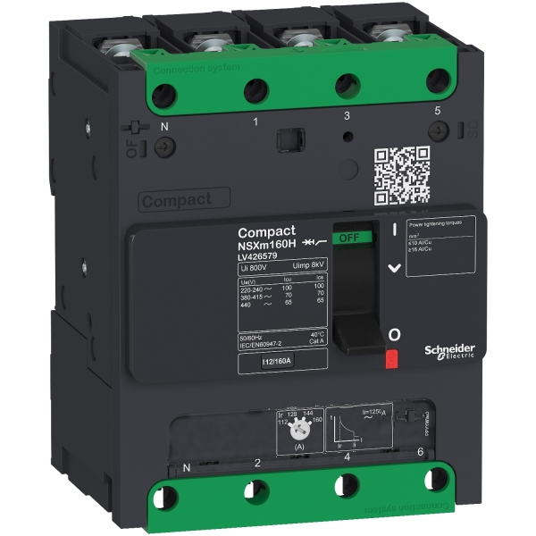 DISJ NSXM E (16 kA at 415 VAC), 4P 4d, 16 A r