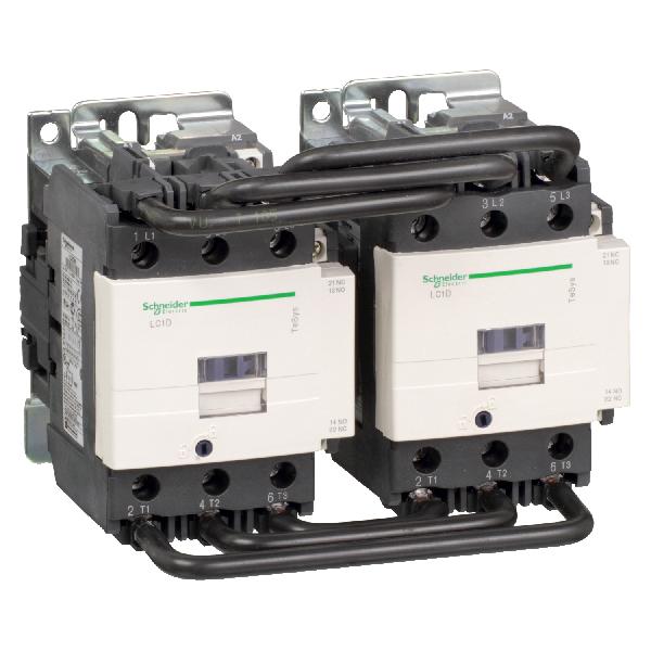 reversing contactor TeSys LC2-D - 3 poles - AC-3 440V 95 A - coil 110 V AC
