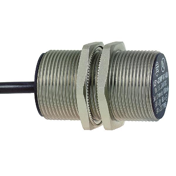 détecteur inductif XS1 cylindrique M30 Sn 10 mm câble 2m