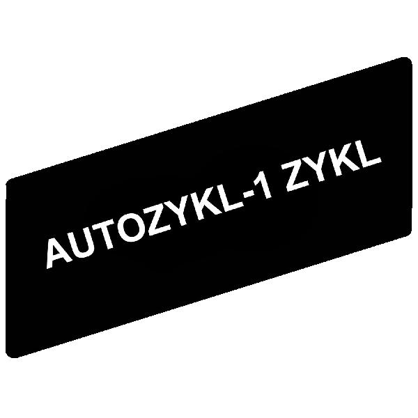 marked legend 8 x 27 mm for legend holder 30 x 40 mm - AUTOZYKL-1 ZYKL
