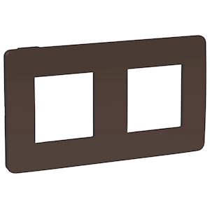 Plaque finition Choco/Bl A 2P
