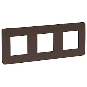 Plaque finition Choco/Bl A 3P