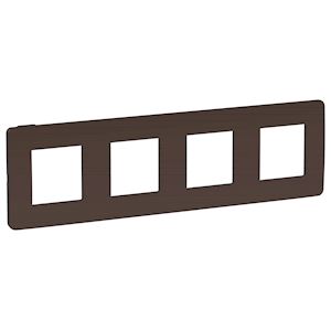 Plaque finition Choco/Bl A 4P