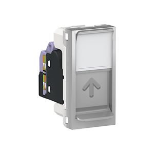 Prise RJ45 x1 cat6STP 1m Alu