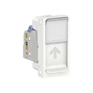 Prise RJ45 x1 cat6FTP 1m Blanc