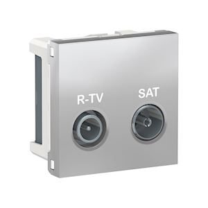Prise R-TV + SAT ind 2m Alu