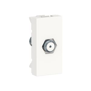 Prise TV type F 1m Blanc