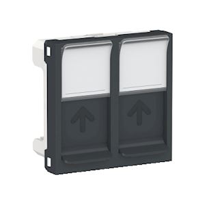 Prise 2 RJ45 S-One 2m Anth