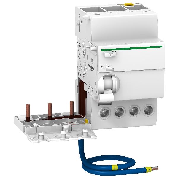 BLOC DIF iC60 - earth leakage add-on block - 3P + N - 63A - 30mA - A type