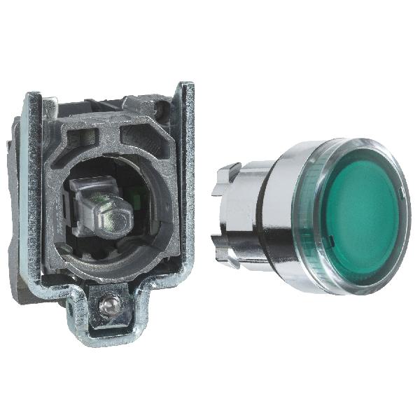 BOUTON POUSS LUMIN VERT