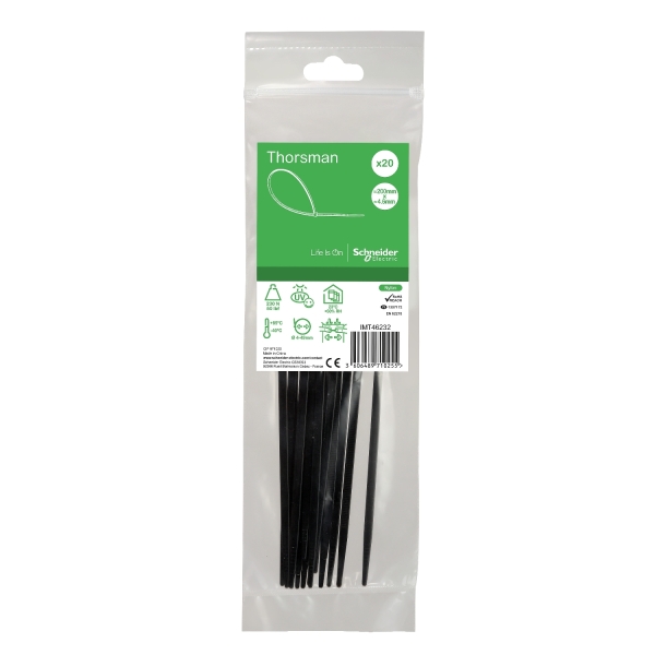 Colliers 200x4,6mm noir