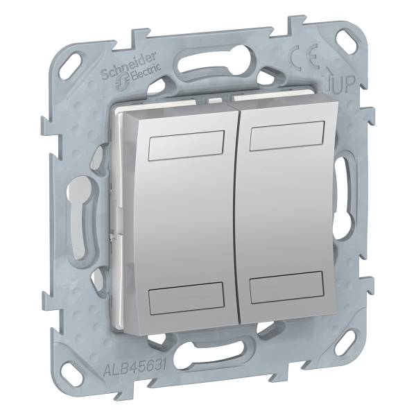 Unica KNX 4BP led Alu +support