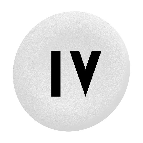 Harmony - capsule pr bouton poussoir - Ø22 - affleurant lisse - 'IV' - blanc