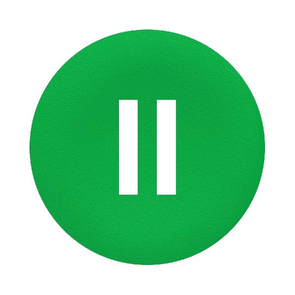 Harmony - capsule pr bouton poussoir - Ø22 - affleurant lisse - 'II' - vert