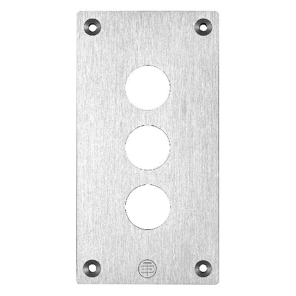 plastron percé XAPE métallique 3 perçages