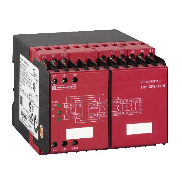 contrôleur XPSEC ajout de contacts de sécurité 24 V CA CC