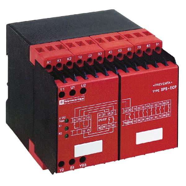 contrôleur XPSEC ajout de contacts de sécurité 24 V CA CC