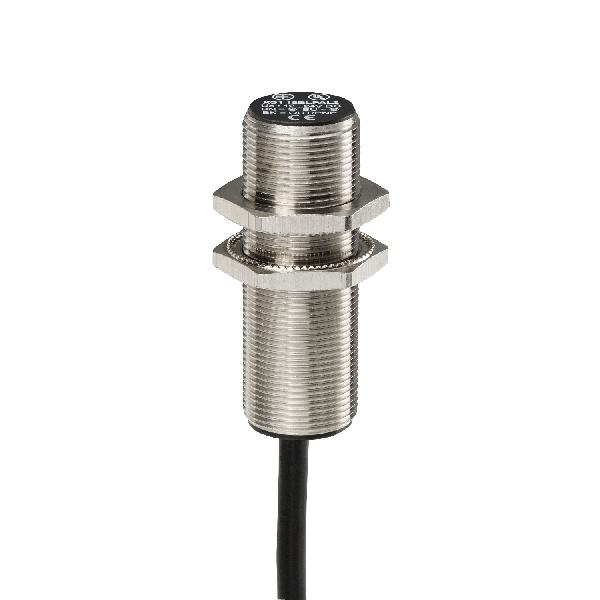 DETECTEUR INDUCTIF CYLINDRIQ M18 12 24V DC NPN NC 3FILS NOYABLE CABLE 2M