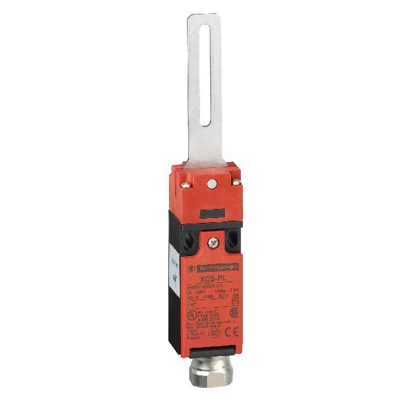 INTERRUPTEUR de sécurité XCSPL - levier droit - centré - 2NC - 1/2"NPT