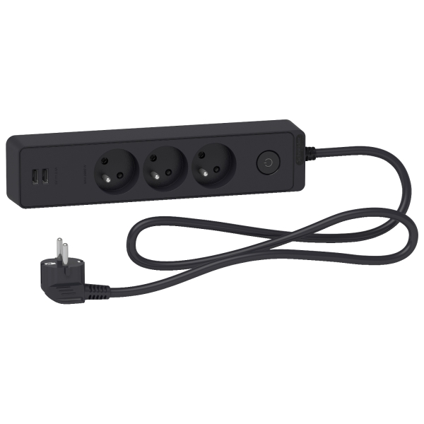 3x2P+T anthr 2USB 1,5m