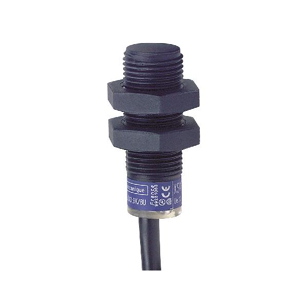 Détecteur inductif XS4 cylindrique M12 Sn 4 mm câble 2m