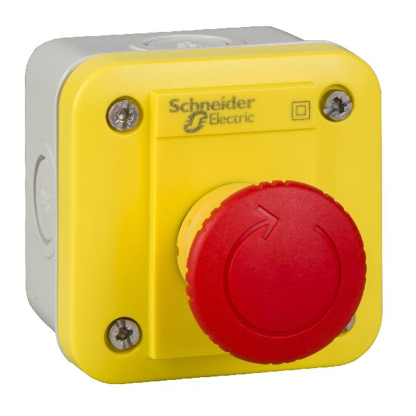 control station XAL-E - emergency stop function - turn to release - 2 NC