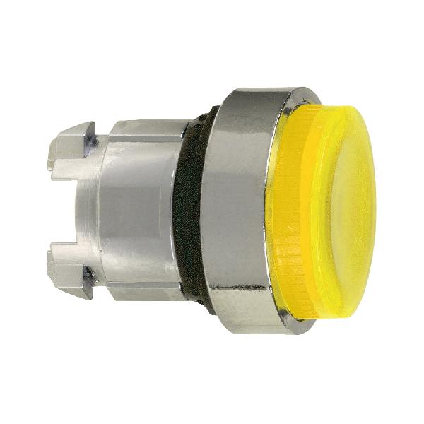 Tête BP illum. Jaune rainures