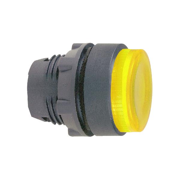 Tête BP illum. Jaune rainures
