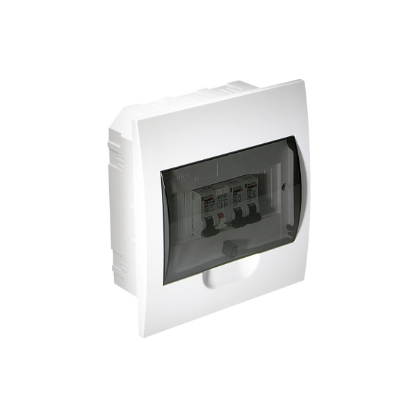 Pragma - mini coffret encastré - IP40 - 1x8 modules - porte transparente
