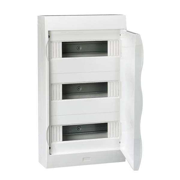 Mini Pragma surface enclosure - IP 40 - 3 x 12 modules - opaque door