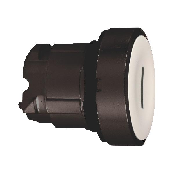 tête bouton poussoir diam 22 blanc I