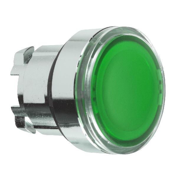 tête bouton poussoir - Ø 22 - vert
