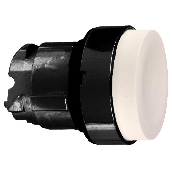 tête bouton poussoir diam 22 blanc