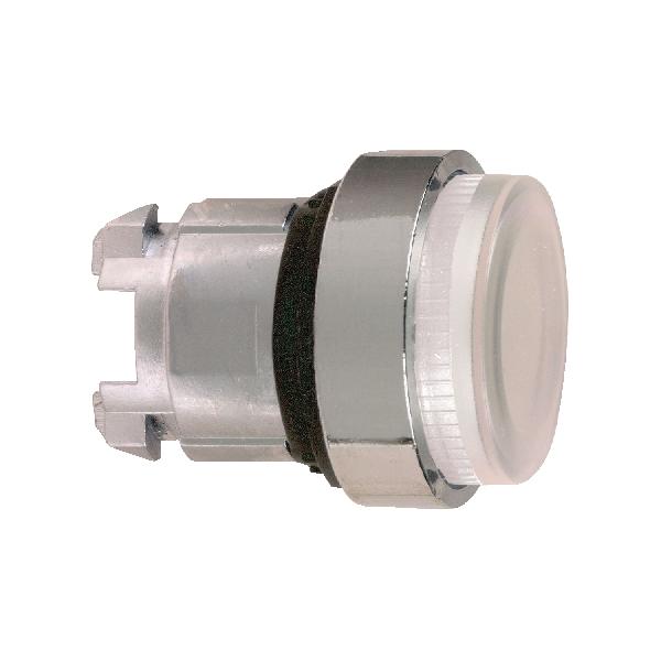 tête bouton poussoir LUMIN diam 22 blanc