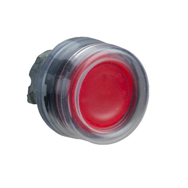 tête bouton poussoir LUMIN diam 22 rouge