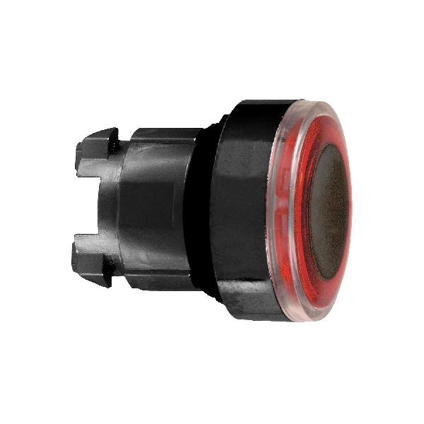tête bouton poussoir LUMIN diam 22 rouge