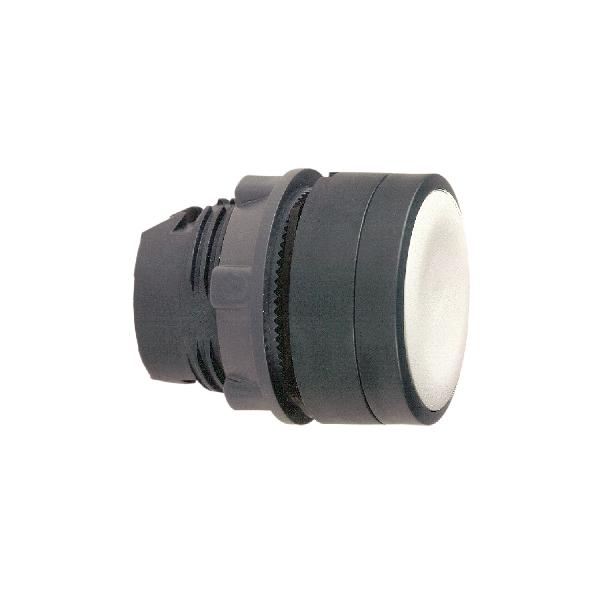 tête bouton poussoir diam 22 blanc