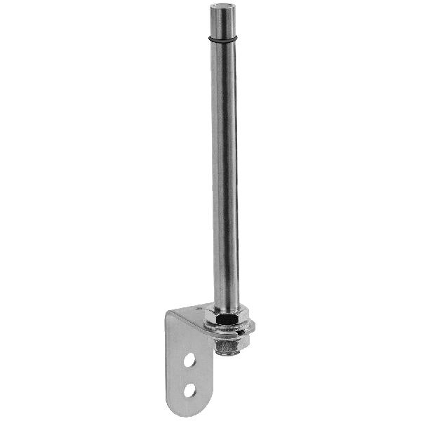 accessoire XVP tube fileté plus équerre de fixation l=400 mm aluminium brut