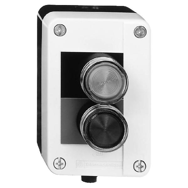 ASI BOITE 2 BOUTONS POUSSOIRS LUMIN LED
