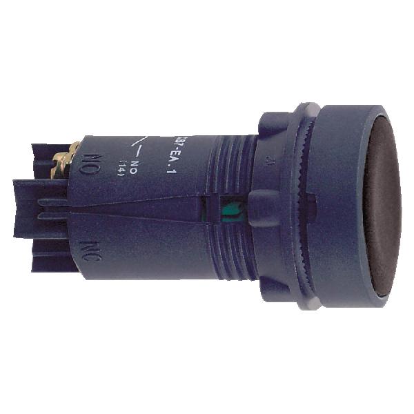 BOUTON POUSS noir diam 22 à impulsion 1F