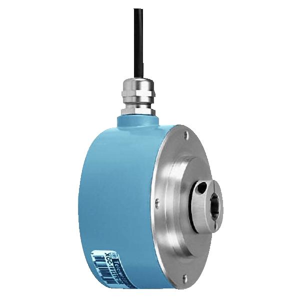 codeur absolu monotour 90 mm axe traversant 12 mm 256 points type KG