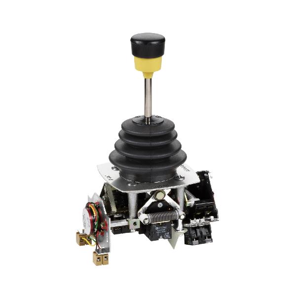 Joystick with variable composition for medium hoisting applications