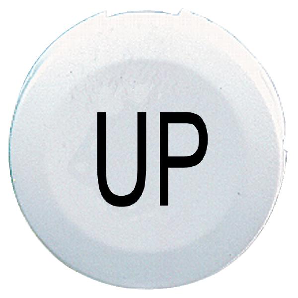 cabochon lisse UP - blanc pour poussoir rondØ 16