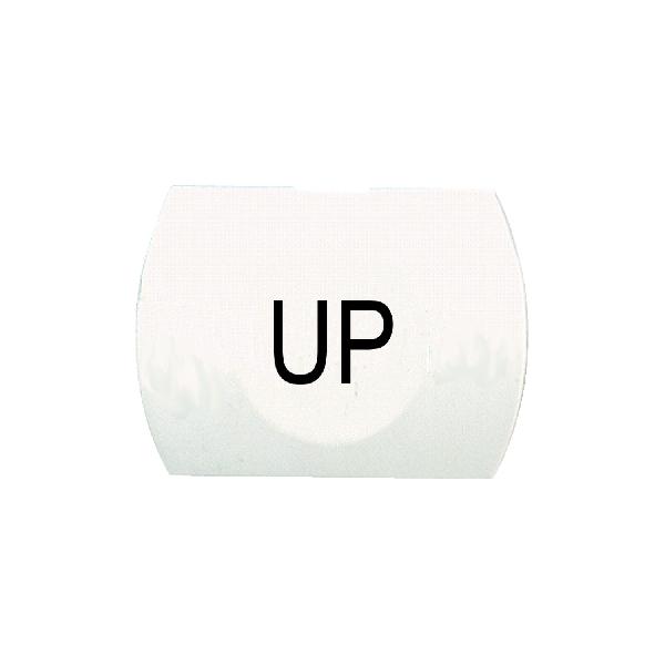 cabochon lisse UP - blanc pour poussoir rectangulaire Ø 16